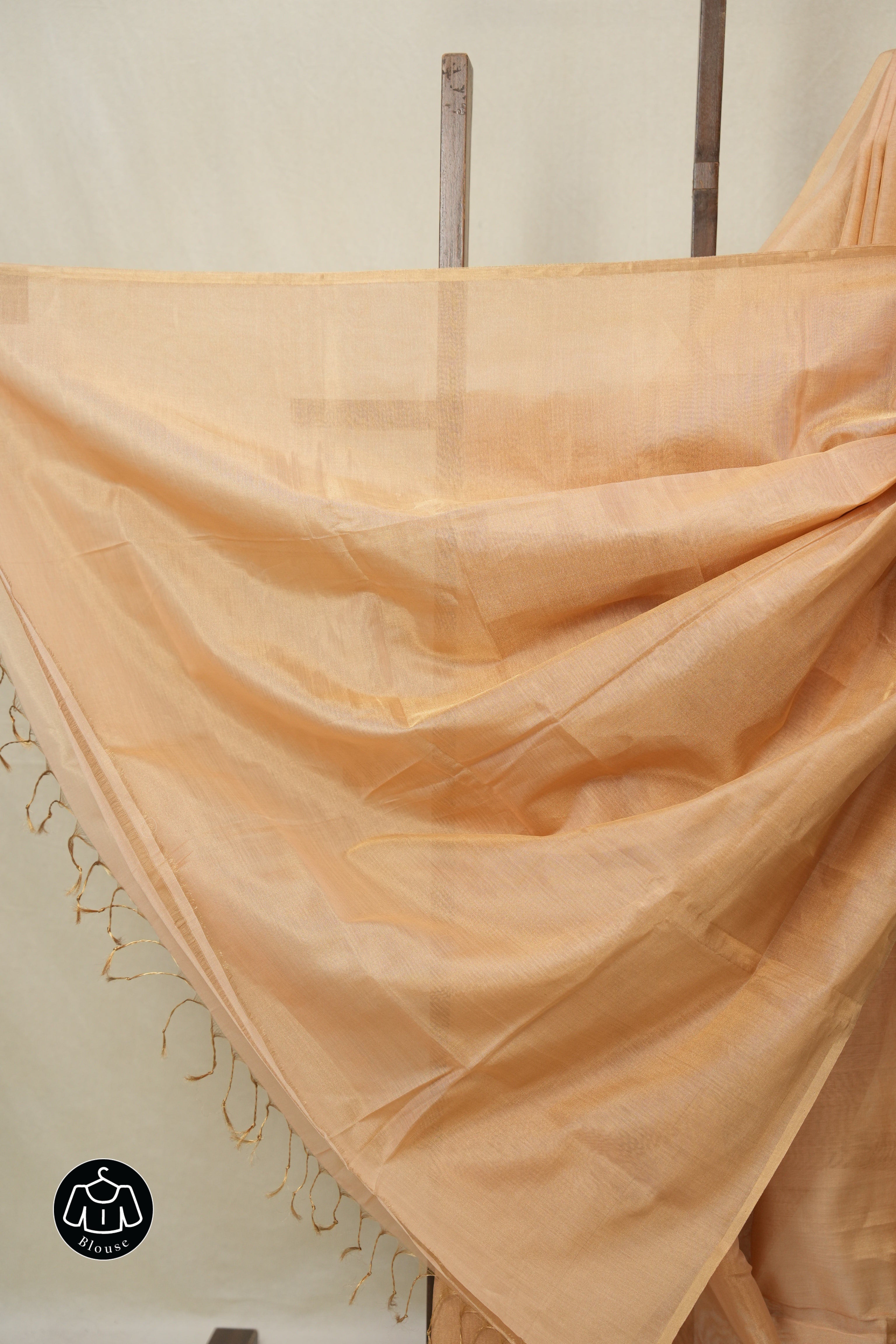 Peach Maheshwari Tissue Saree - SRPMTS747