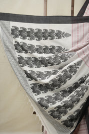 White Bengal Cotton Saree - SRWBCS104