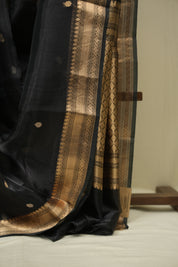 Black Tissue Banarasi Silk Saree - SRBTBSS78