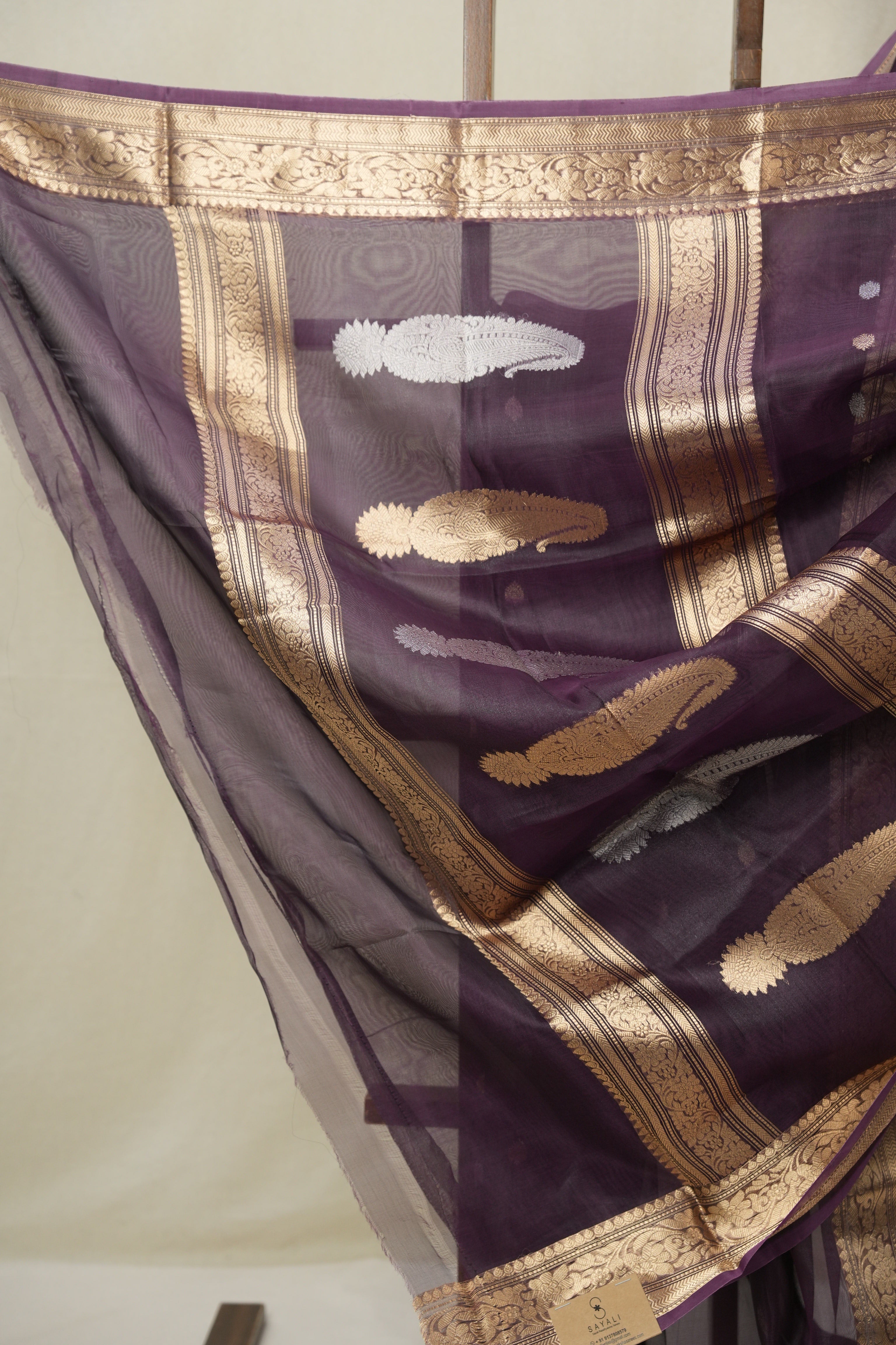 Violet Tissue Banarasi Silk Saree - SRVTBSS50