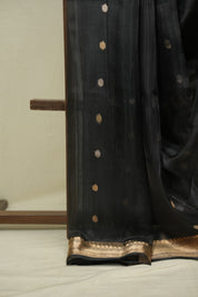 Black Tissue Banarasi Silk Saree - SRBTBSS78