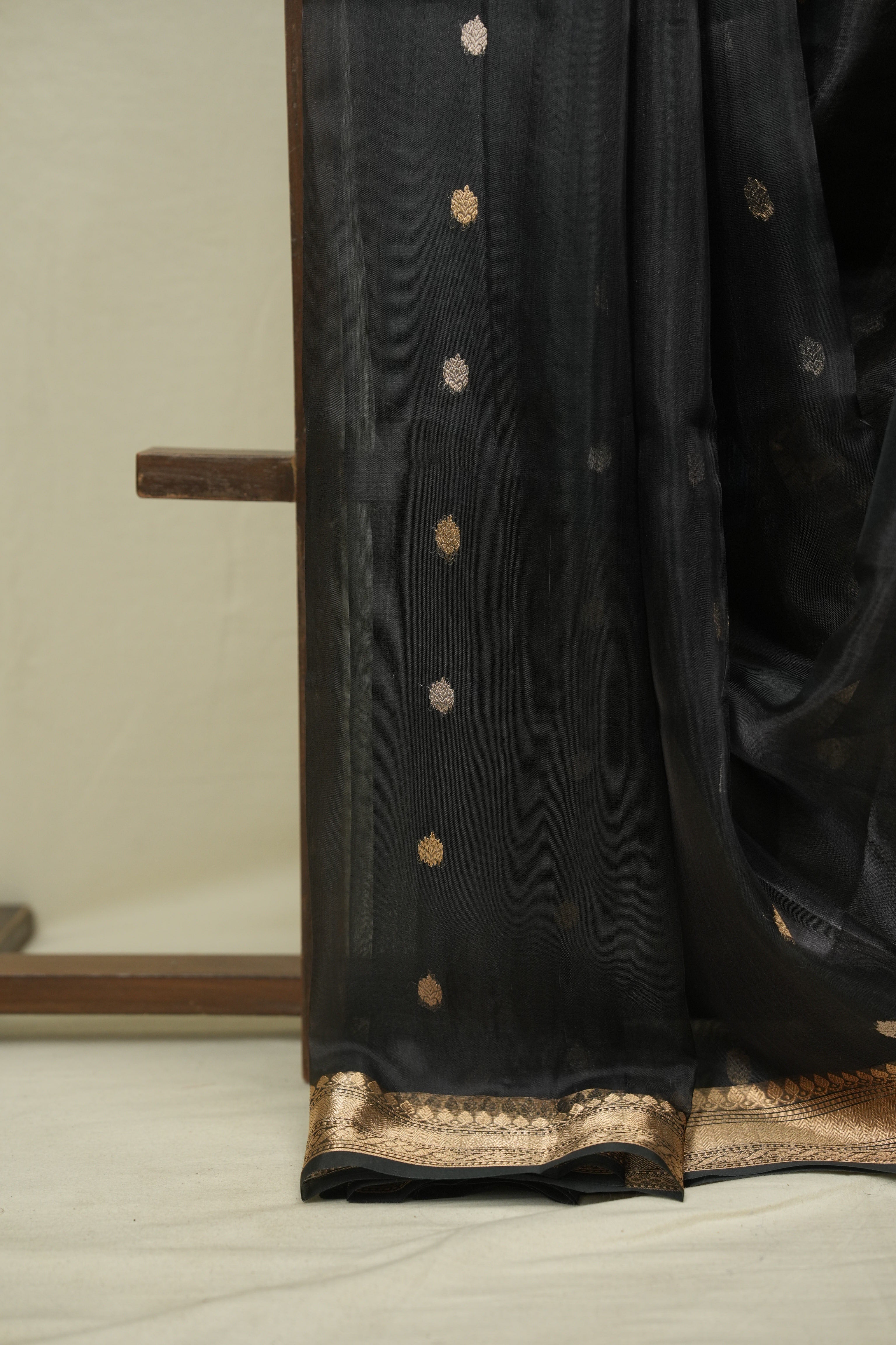 Black Tissue Banarasi Silk Saree - SRBTBSS78