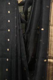 Black Tissue Banarasi Silk Saree - SRBTBSS78