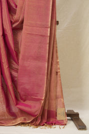 Rani Pink Maheshwari Tissue Saree - SRRPMTS746