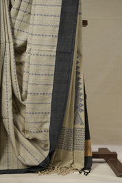 Beige Bengal Cotton Saree - SRBBCS103
