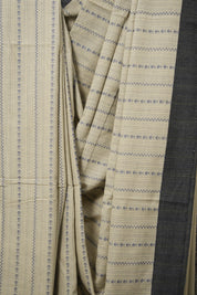 Beige Bengal Cotton Saree - SRBBCS103