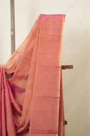 Rani Pink Maheshwari Tissue Saree - SRRPMTS746