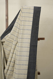 Beige Bengal Cotton Saree - SRBBCS103