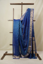 Blue Tissue Banarasi Silk Saree - SRBTBSS55