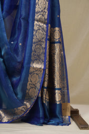 Blue Tissue Banarasi Silk Saree - SRBTBSS55