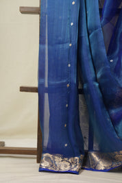 Blue Tissue Banarasi Silk Saree - SRBTBSS55