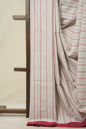 White Bengal Cotton Saree - SRWBCS102