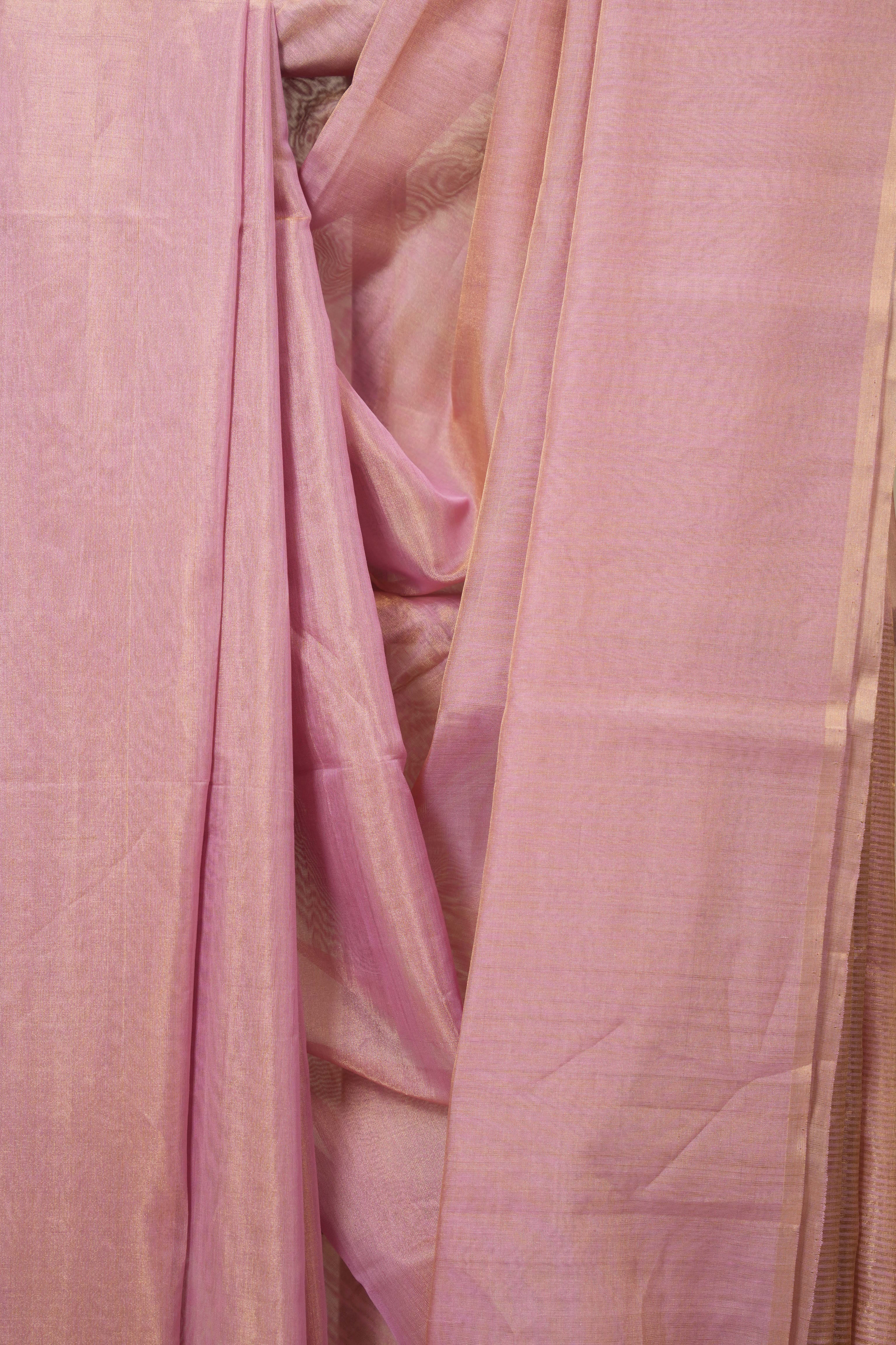 Pink Maheshwari Tissue Saree - SRPMTS745
