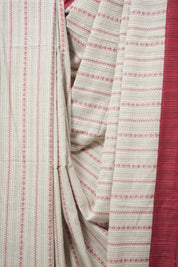 White Bengal Cotton Saree - SRWBCS102