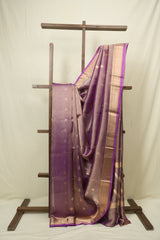Dual Tone Lavender Tissue Banarasi Silk Saree - SRDTLTBSS76