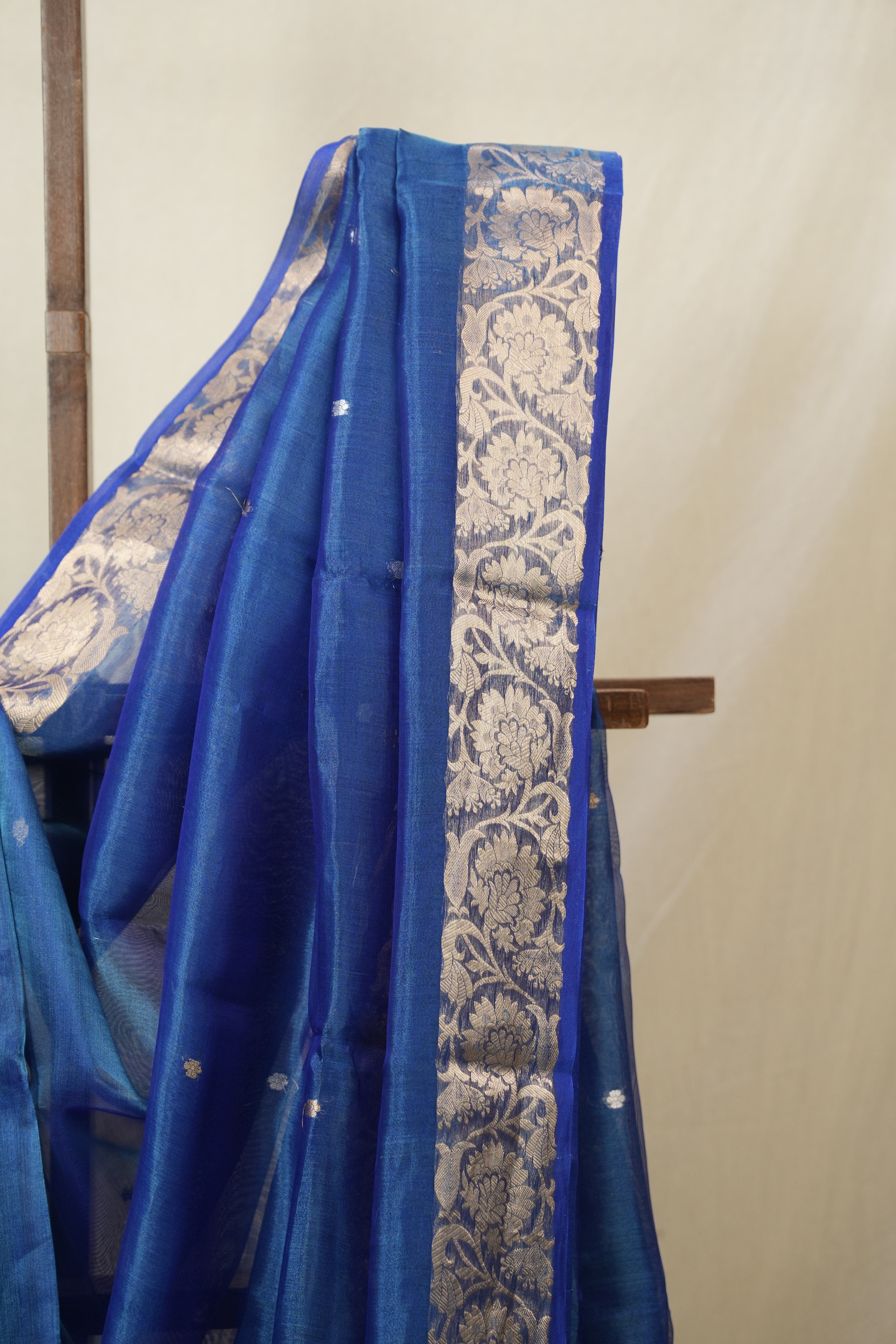 Blue Tissue Banarasi Silk Saree - SRBTBSS55