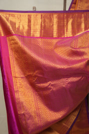 Golden Yellow Gadwal Silk Saree - SRGYGSS594