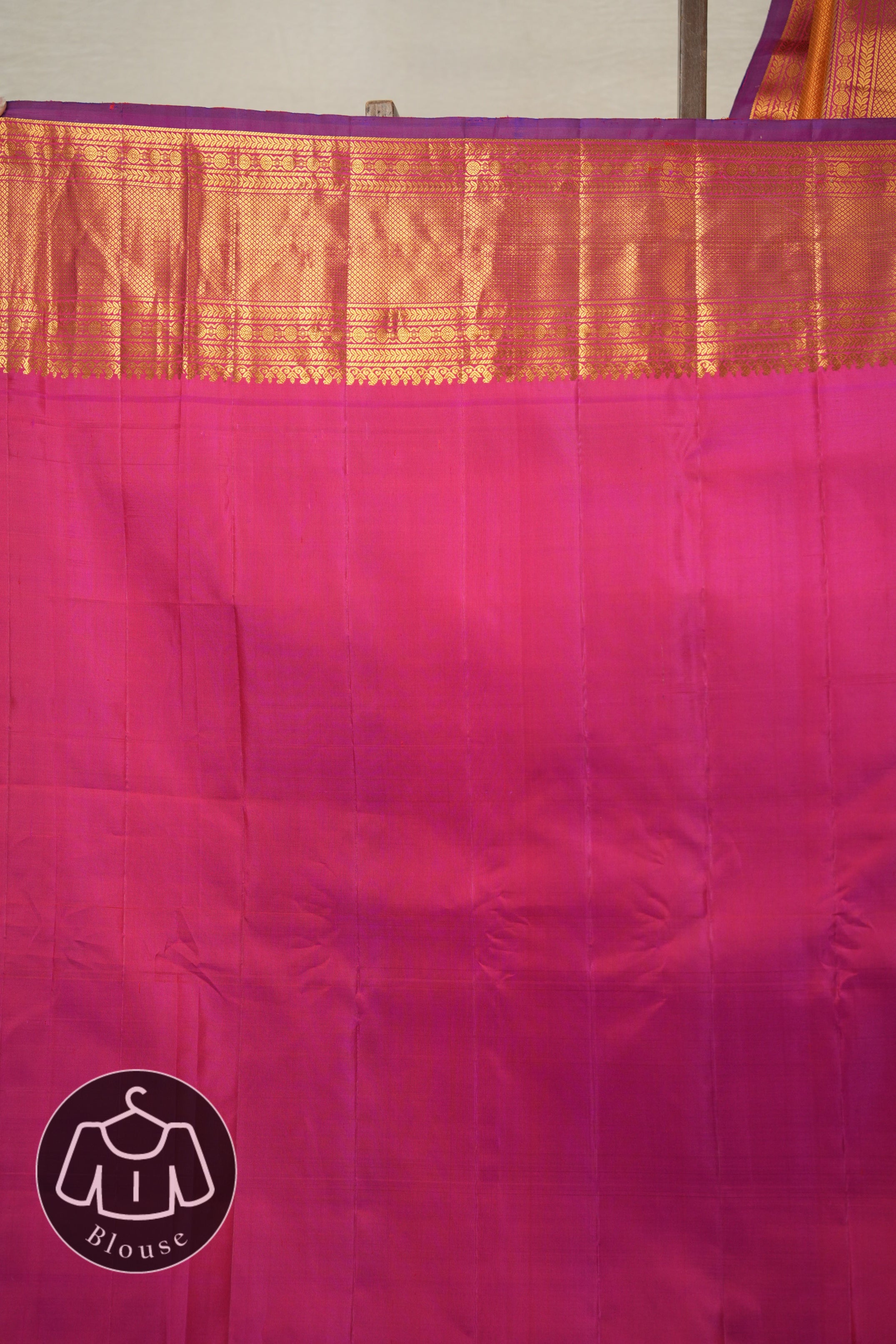 Golden Yellow Gadwal Silk Saree - SRGYGSS594