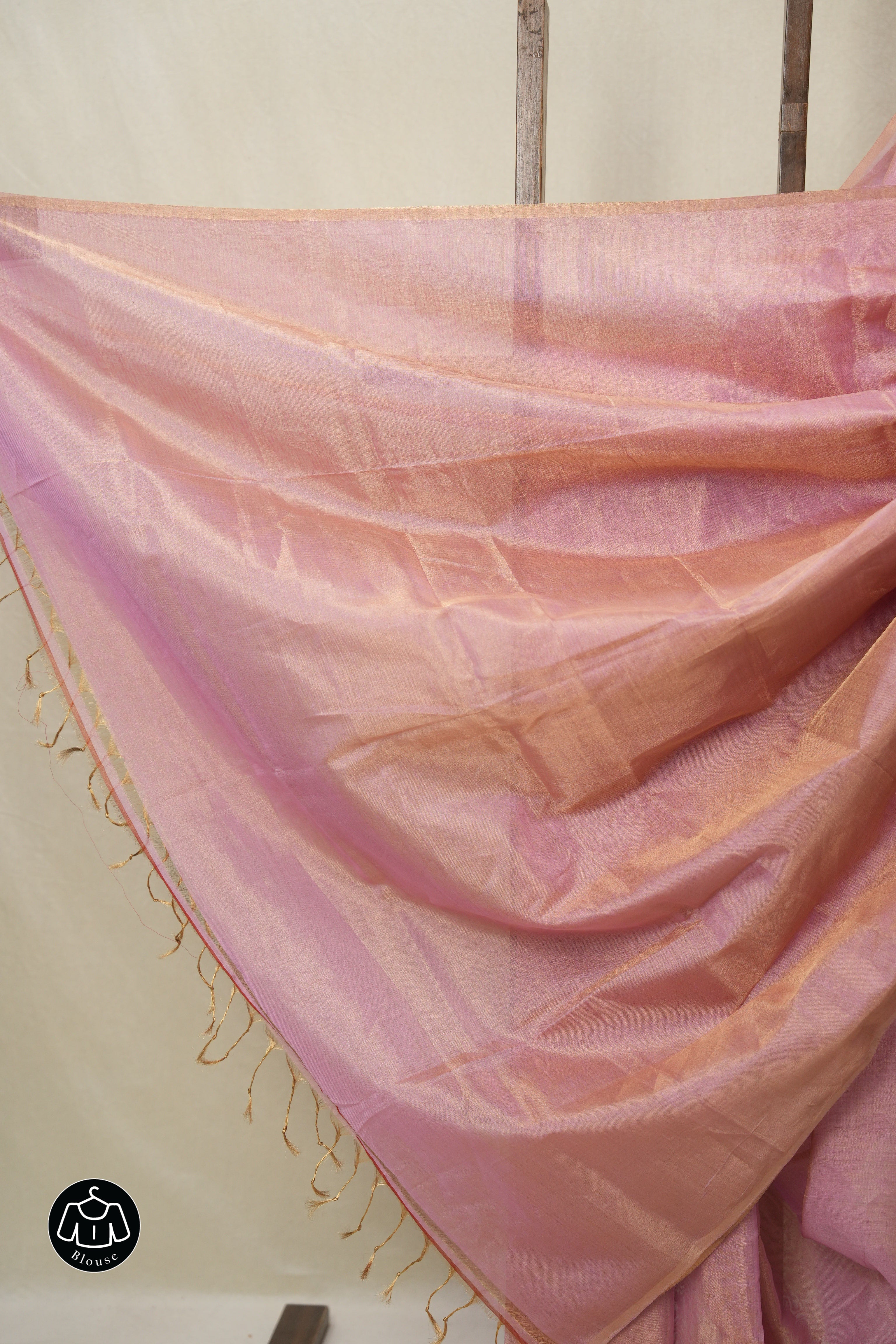 Pink Maheshwari Tissue Saree - SRPMTS745