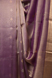 Dual Tone Lavender Tissue Banarasi Silk Saree - SRDTLTBSS76