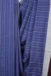 Blue Bengal Cotton Saree - SRBBCS101