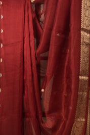 Maroon Tissue Banarasi Silk Saree - SRMTBSS57
