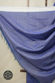 Blue Bengal Cotton Saree - SRBBCS101