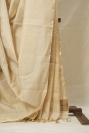 Beige Maheshwari Tissue Saree - SRBMTS743