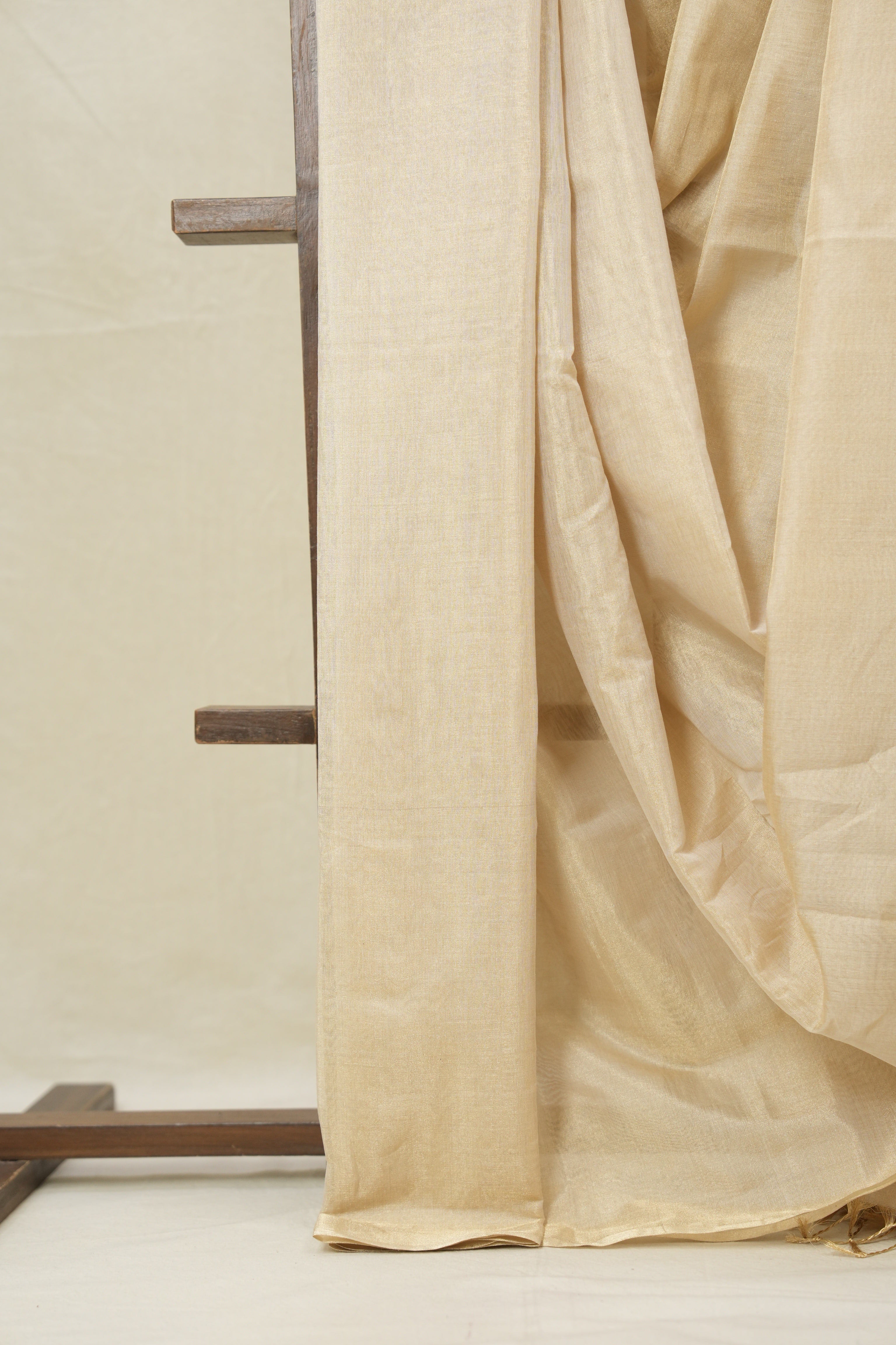Beige Maheshwari Tissue Saree - SRBMTS743