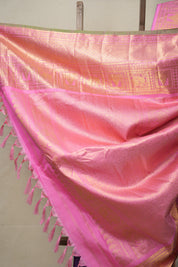 Royal Blue Checks Gadwal Silk Saree - SRRBCGSS598