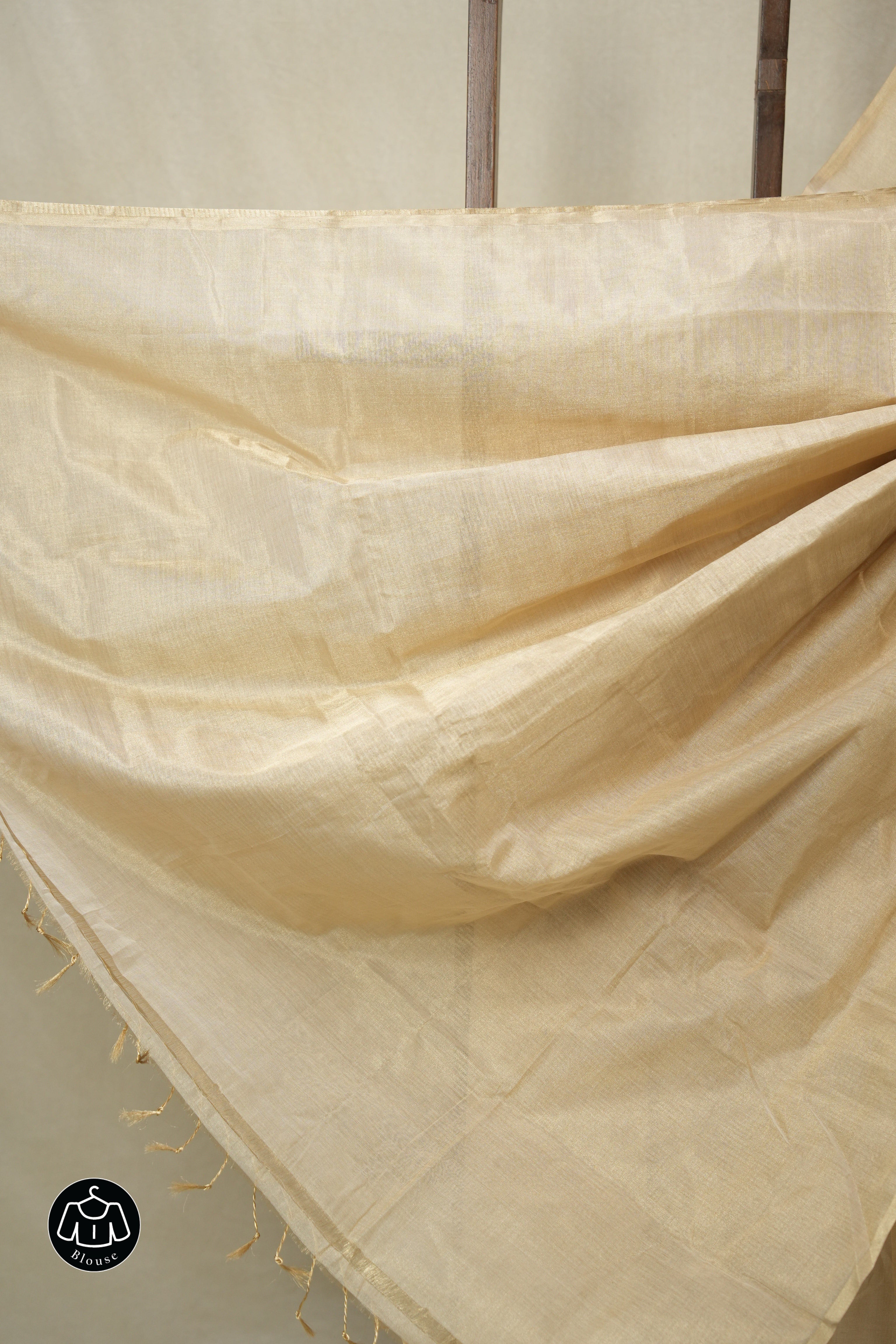 Beige Maheshwari Tissue Saree - SRBMTS743