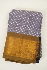 Lavender Sungudi Cotton Saree - SRLSCS366