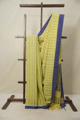 Haldi Yellow Bengal Cotton Saree - SRHYBCS99