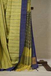 Haldi Yellow Bengal Cotton Saree - SRHYBCS99