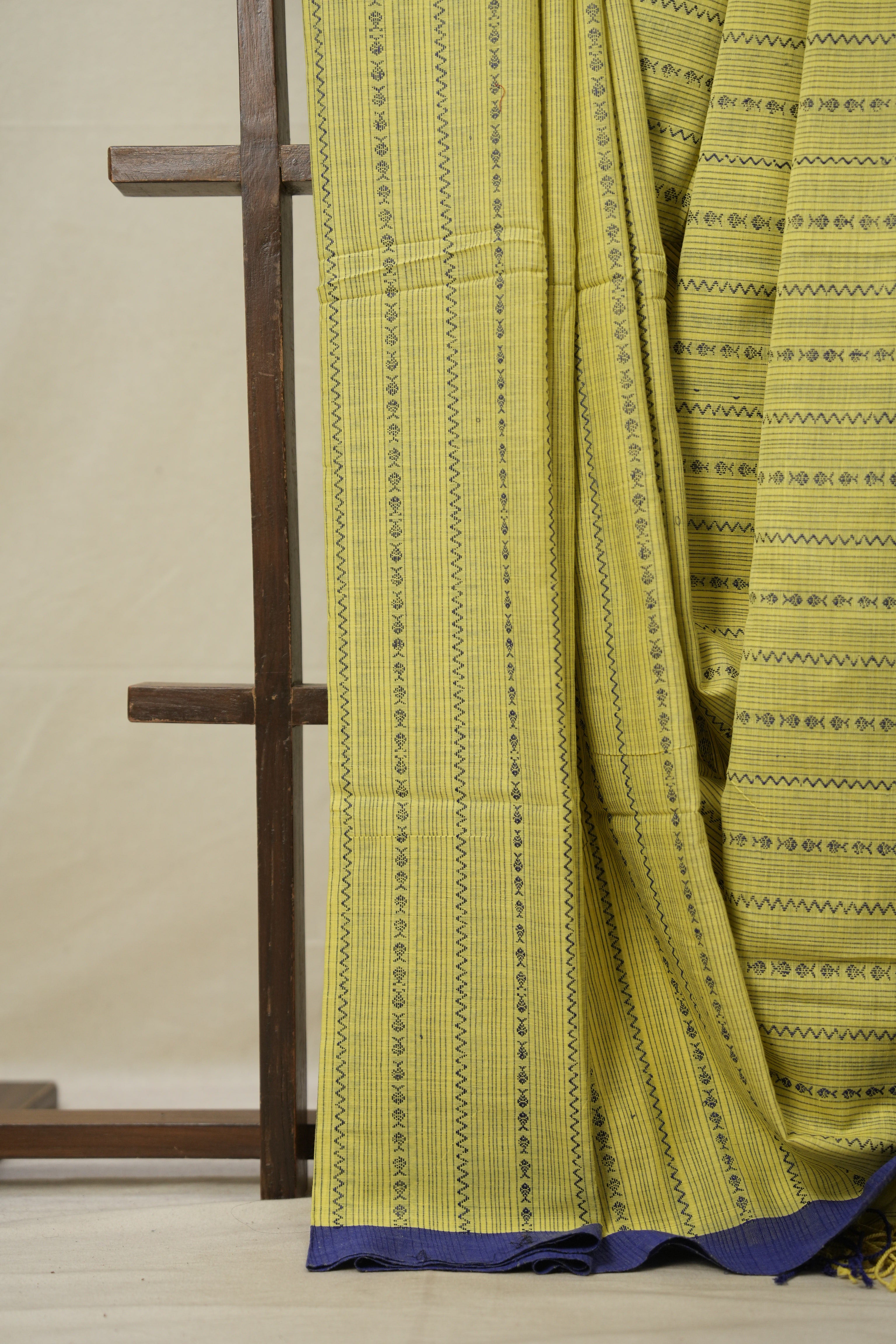 Haldi Yellow Bengal Cotton Saree - SRHYBCS99