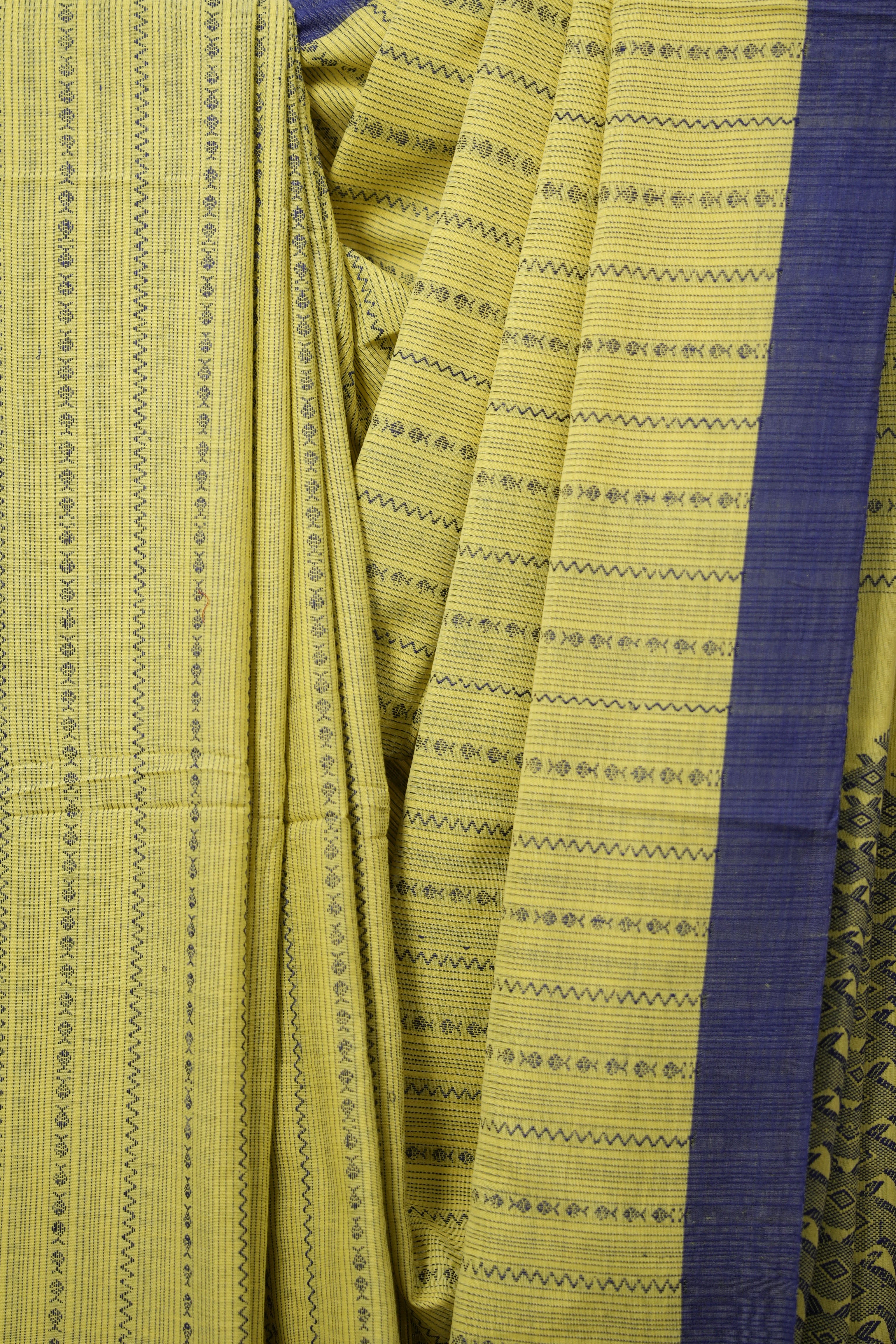Haldi Yellow Bengal Cotton Saree - SRHYBCS99