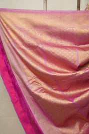 Cream Gadwal Silk Saree - SRCGSS597