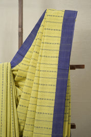 Haldi Yellow Bengal Cotton Saree - SRHYBCS99