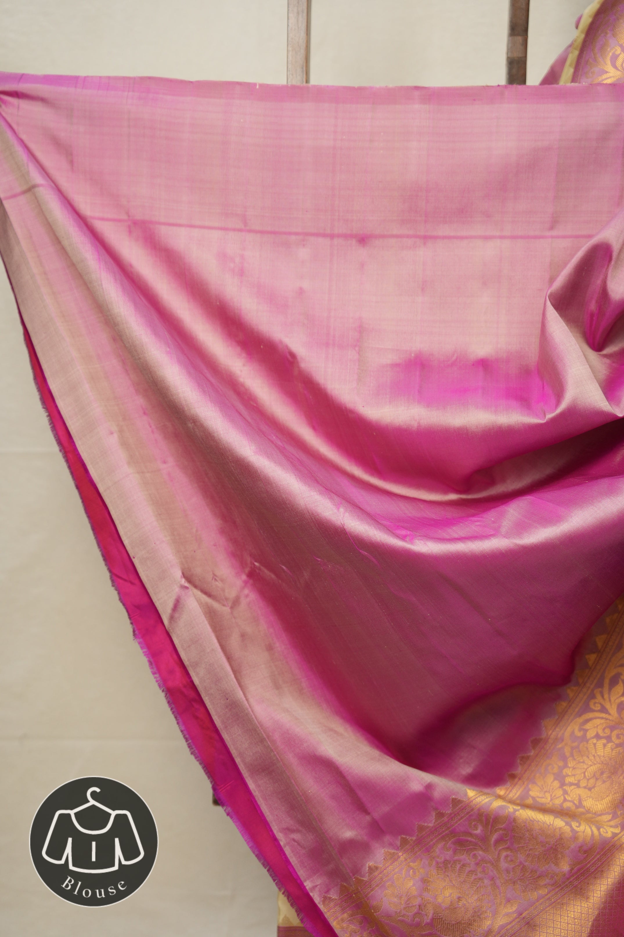 Cream Gadwal Silk Saree - SRCGSS597