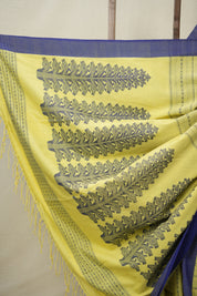 Haldi Yellow Bengal Cotton Saree - SRHYBCS99