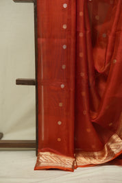 Orange Tissue Banarasi Silk Saree - SROTBSS88