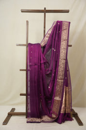 Purple Tissue Banarasi Silk Saree - SRPTBSS52