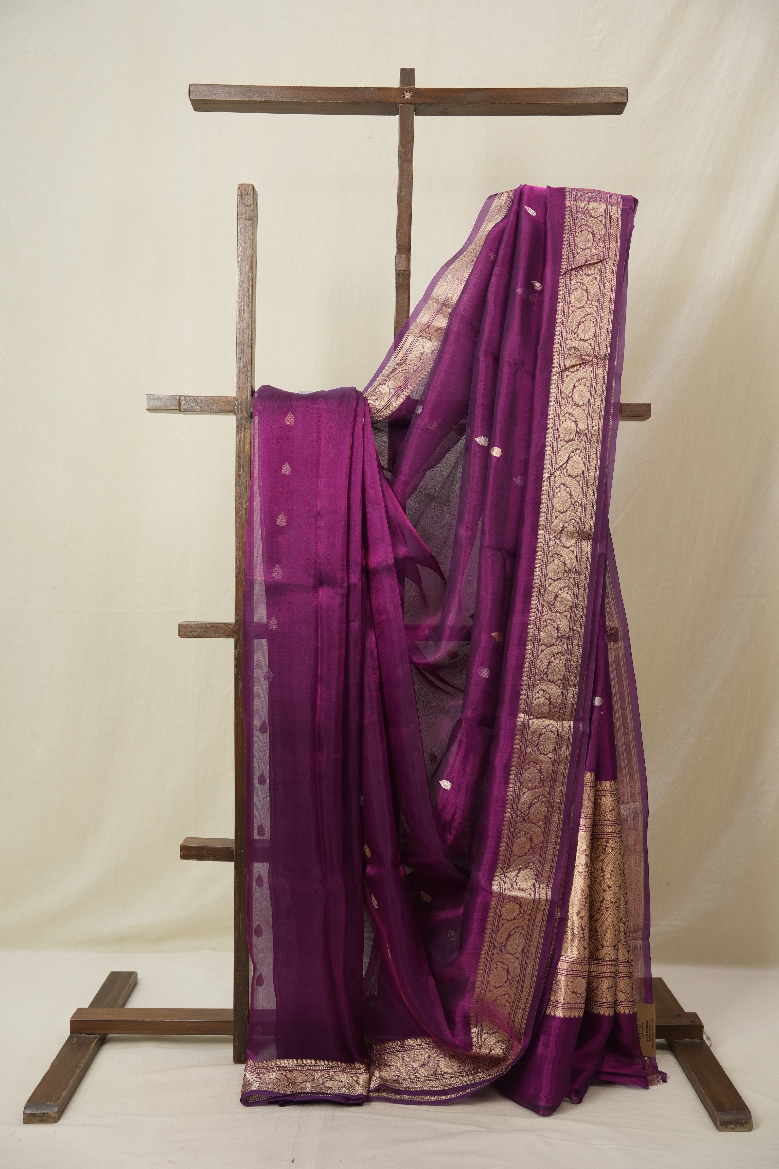 Purple Tissue Banarasi Silk Saree - SRPTBSS52