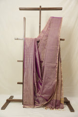 Purple Maheshwari Tissue Saree - SRPMTS741