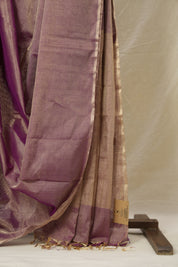 Purple Maheshwari Tissue Saree - SRPMTS741