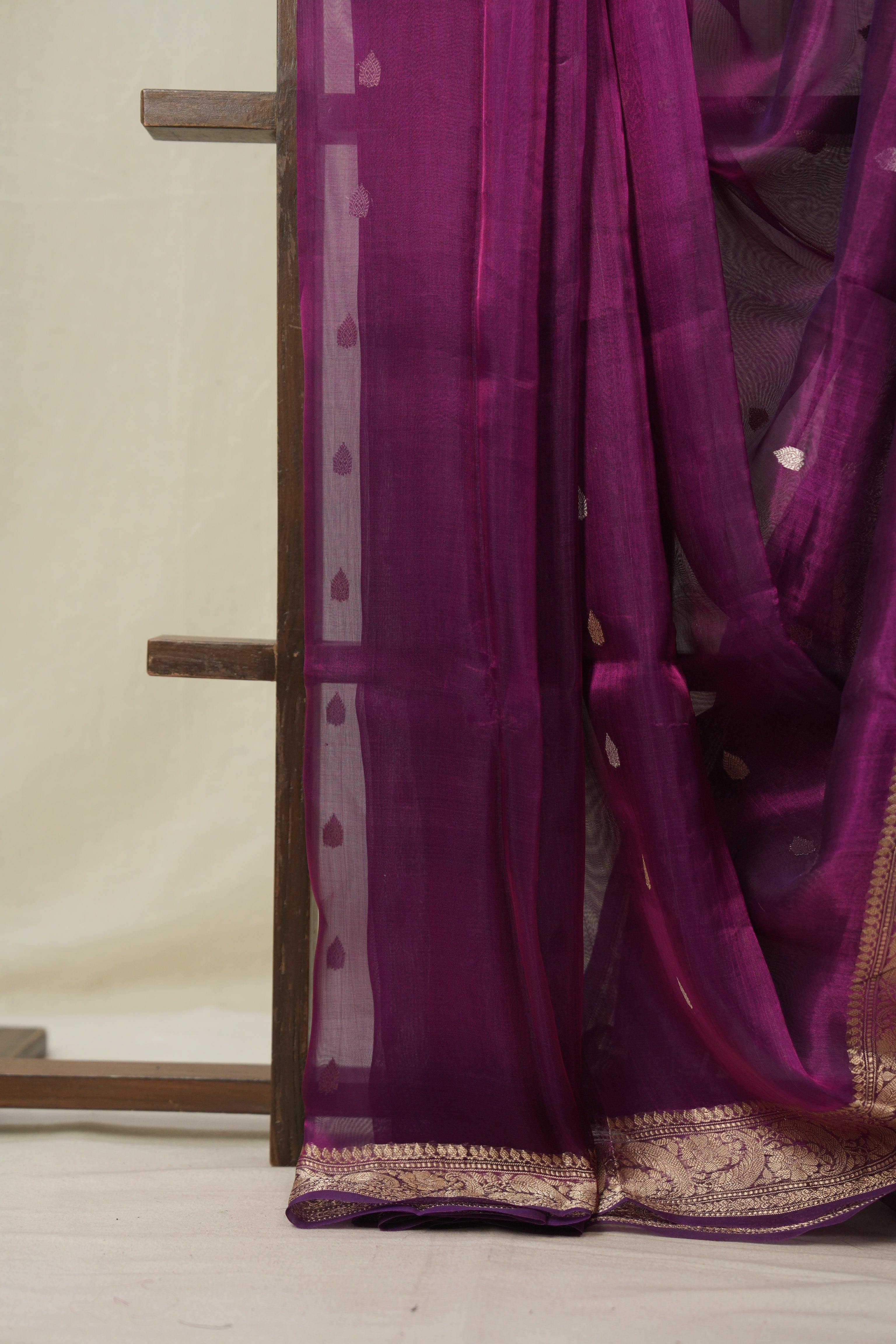 Purple Tissue Banarasi Silk Saree - SRPTBSS52