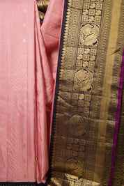 Marshmallow Pink Gadwal Silk Saree - SRMPGSS595