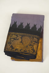 Pale Purple Sungudi Cotton Saree - SRPPSCS296