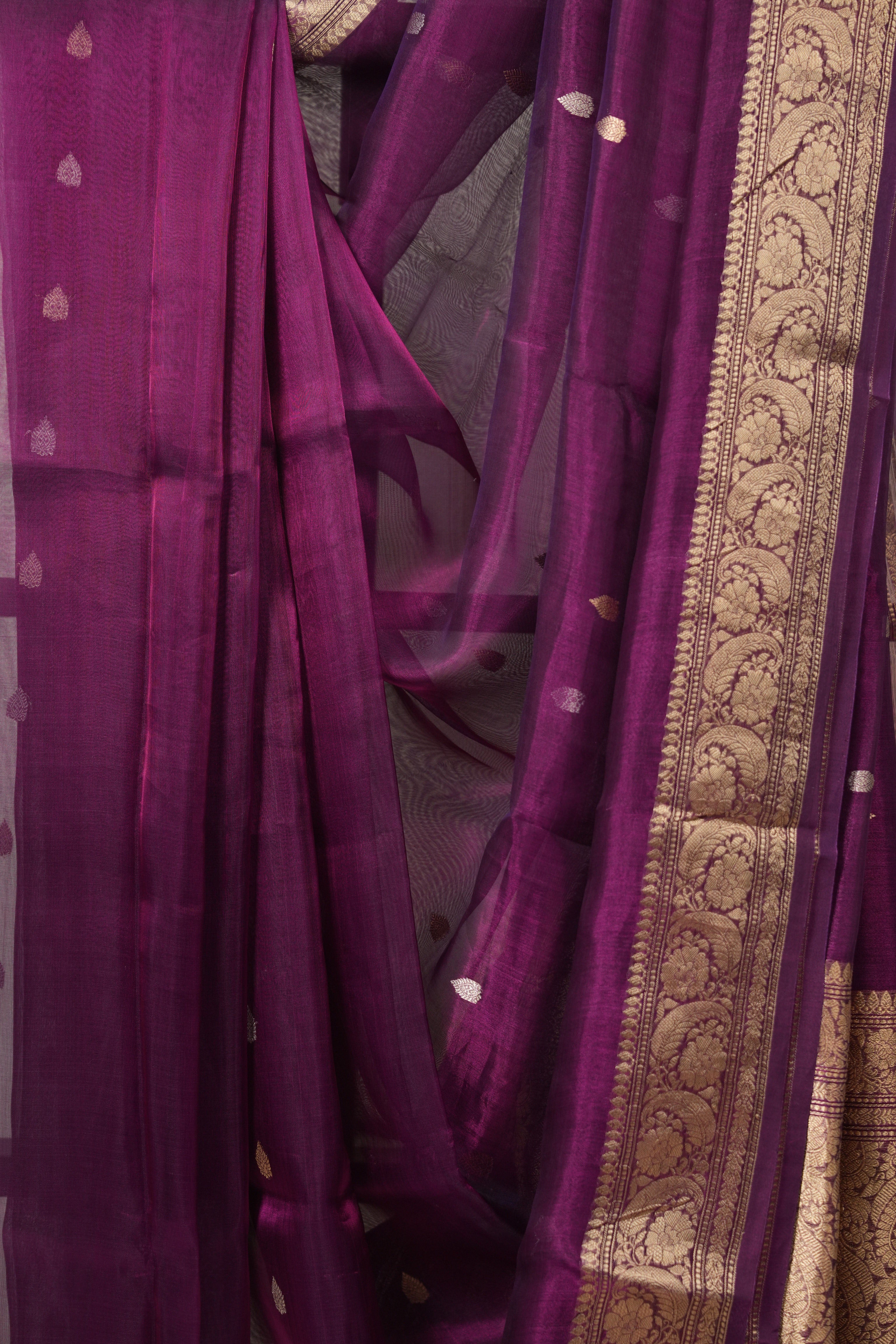 Purple Tissue Banarasi Silk Saree - SRPTBSS52