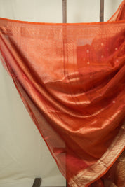 Orange Tissue Banarasi Silk Saree - SROTBSS88